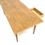 Table basse scandinave en chêne, Suède 1960