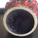 Vintage Vase West Germany in glazed ceramic 70s