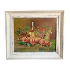 Peinture nature morte aux fruits