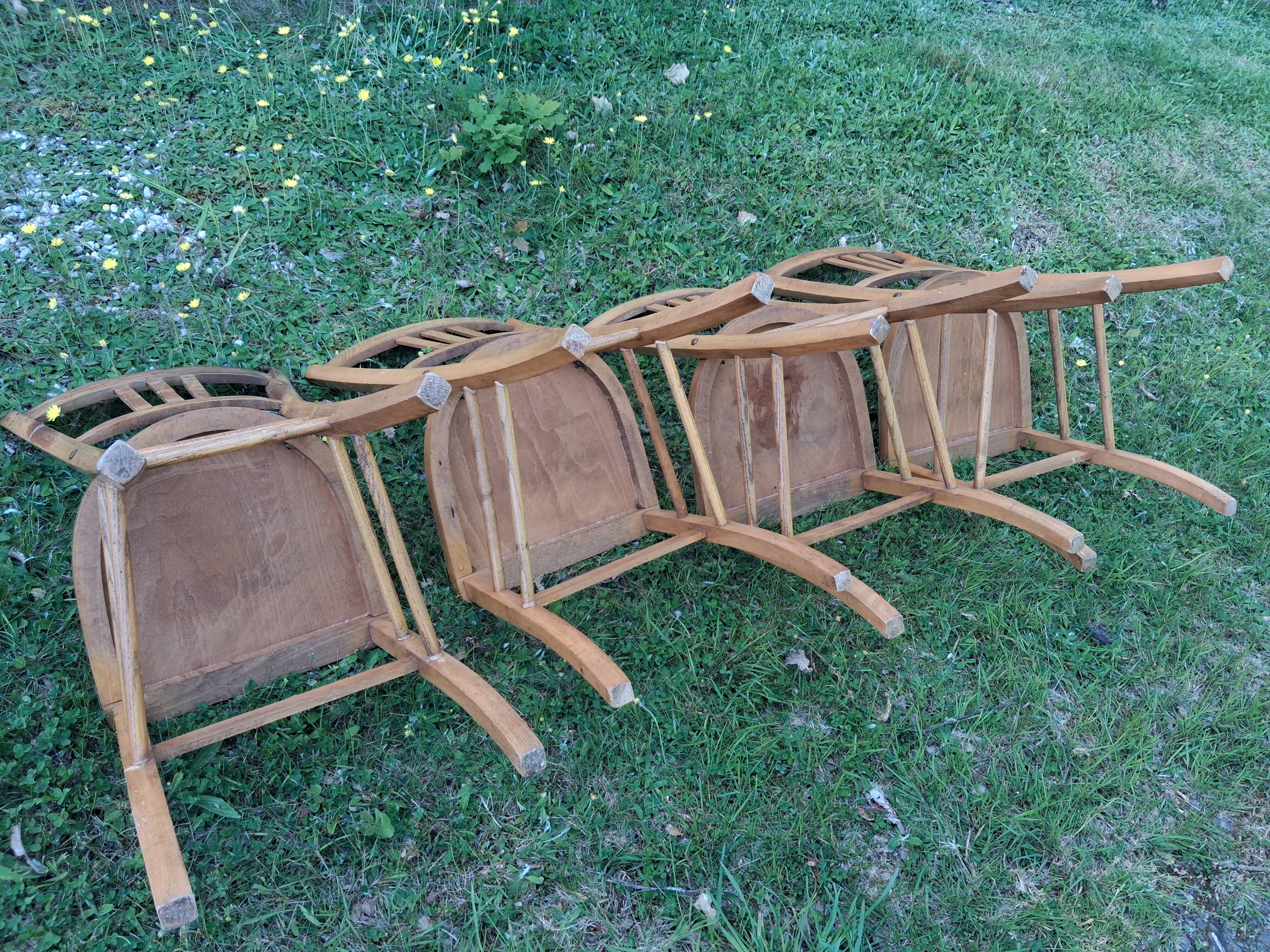 Lot de 4 chaises bistrot