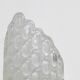 Pair of Clear Murano Glass Wall Sconces with Textured Relief