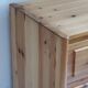 Chest of drawers with 4 drawers in solid pine, rustic mountain style, 1970s.
