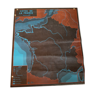 Vintage school map