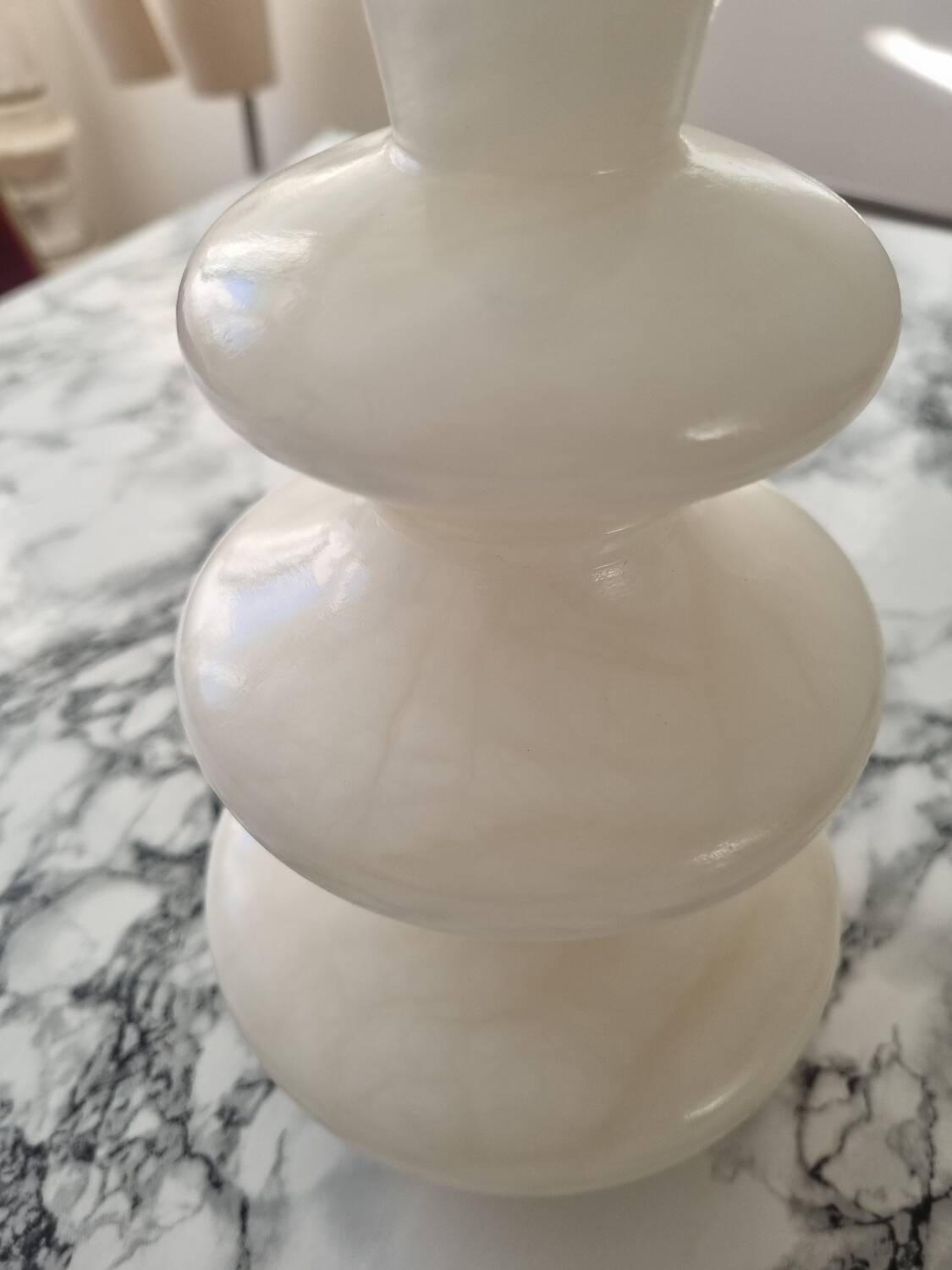 Vintage marble lamp base