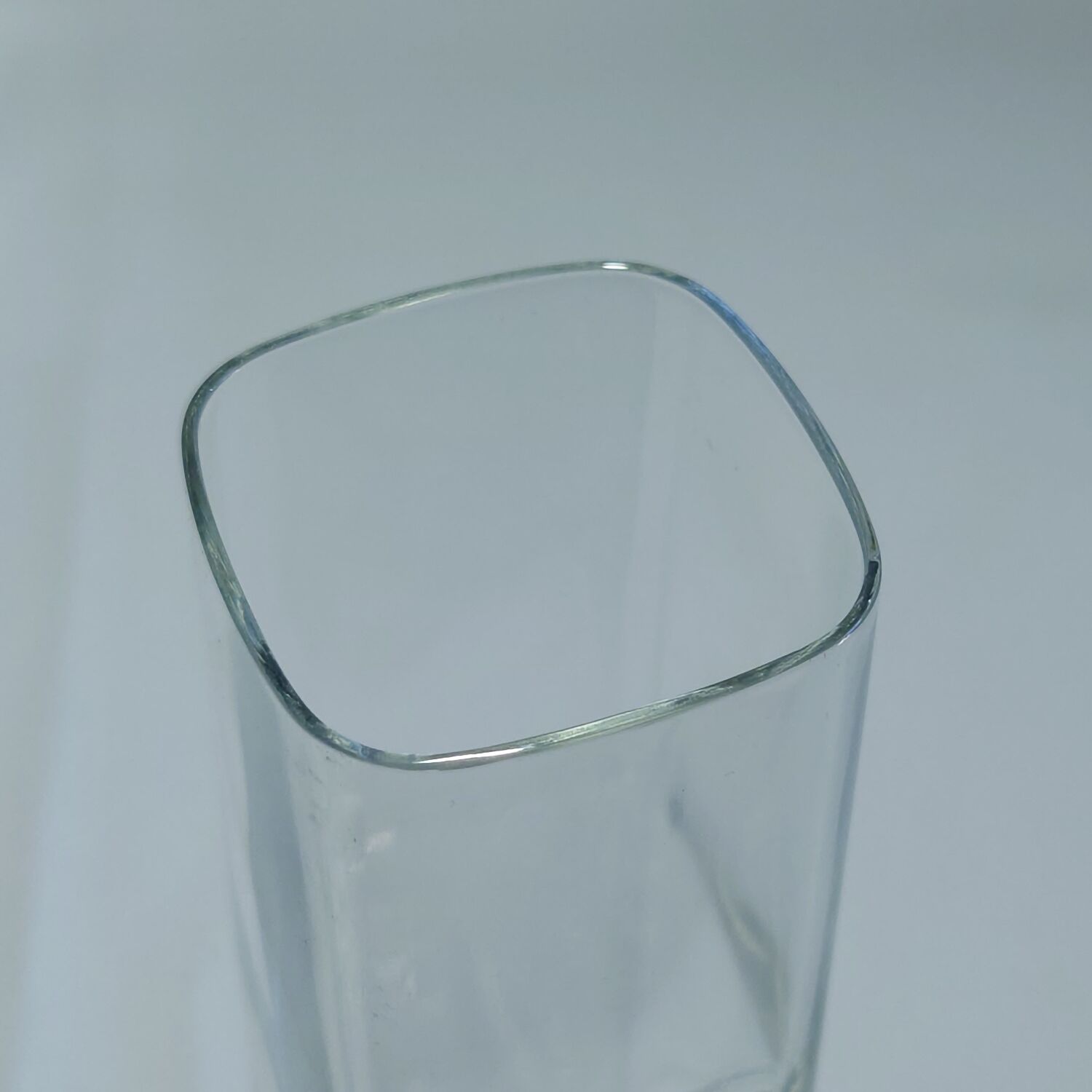 6 vintage square-stemmed glasses