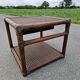 Vintage rattan bedside table