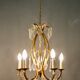 Bronze chandelier and 5-fire stamps