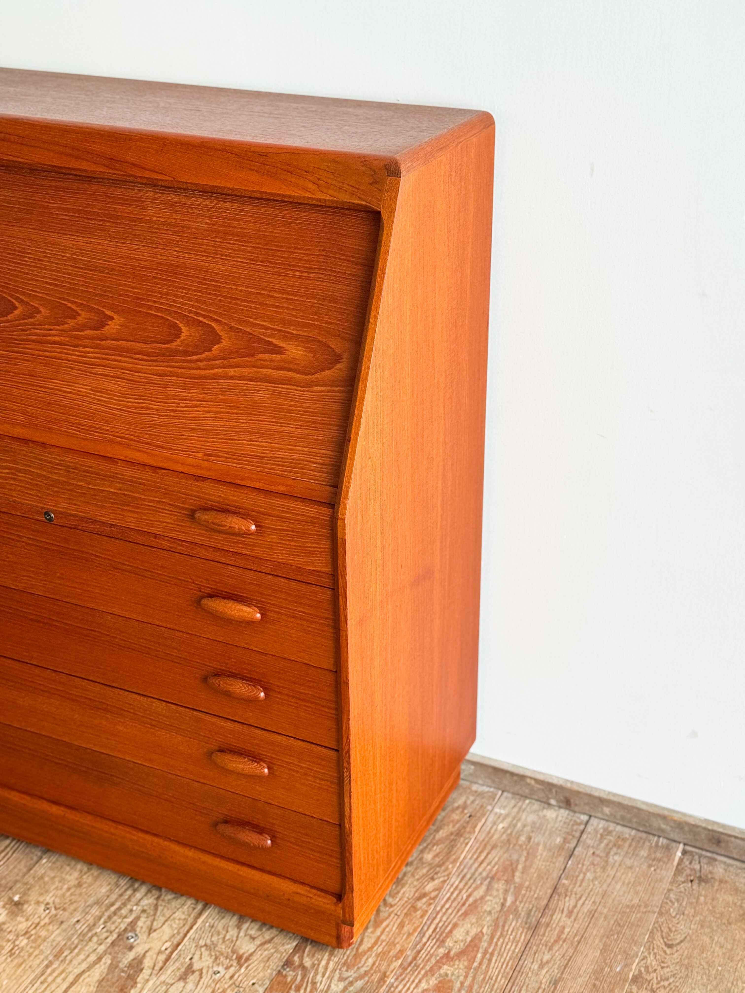 Teak Secretary Dyrlund Denmark Mid Century Desk