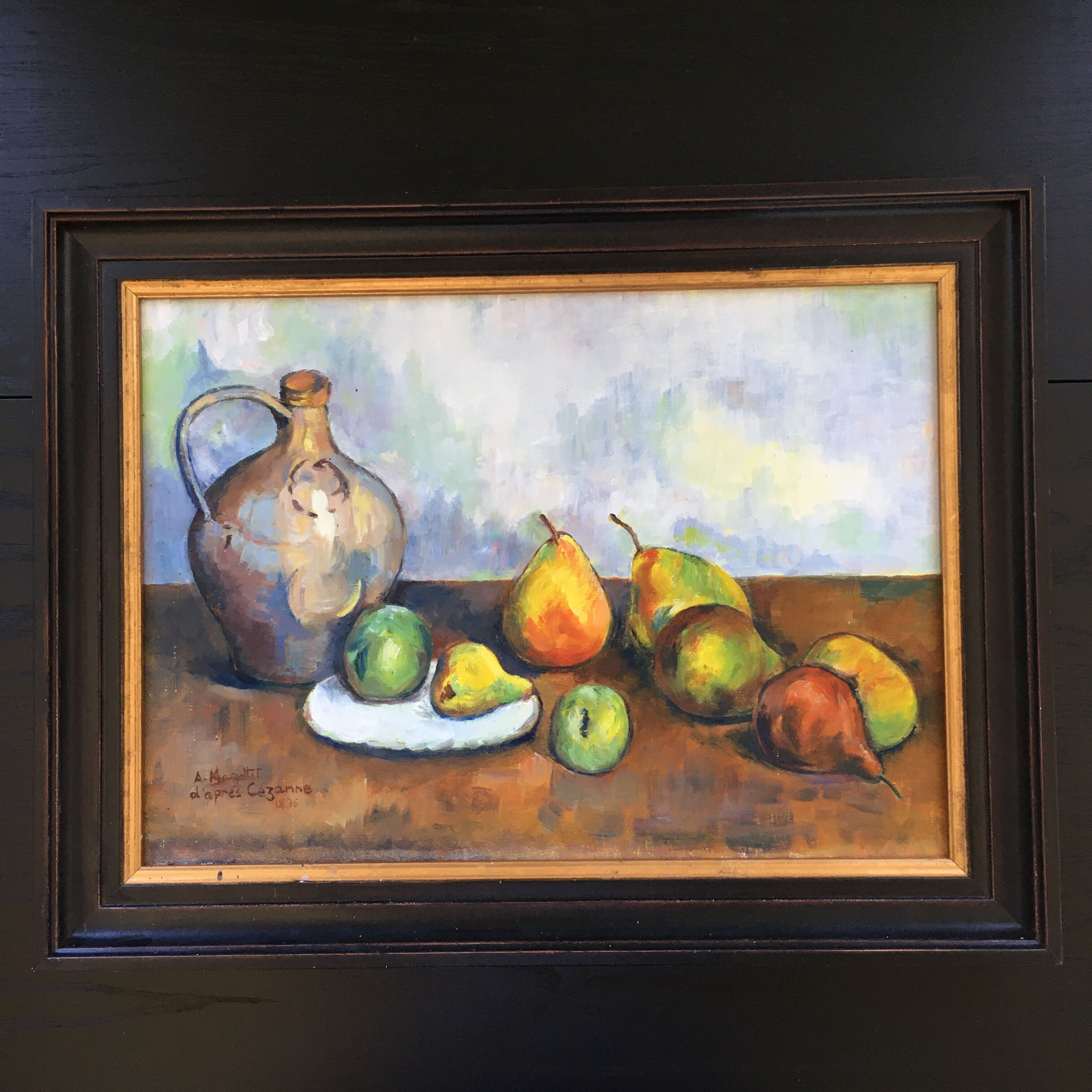 Fruit and jug painting