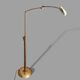 Adjustable swing arm modernist floor lamp