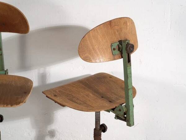 Vintage swivel chairs (c.1950). Set of 4 pieces #2