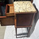 Marquetry bedside table