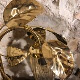 Golden foliage table lamp