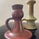 Trio of candlesticks with handles from the 60s-70s