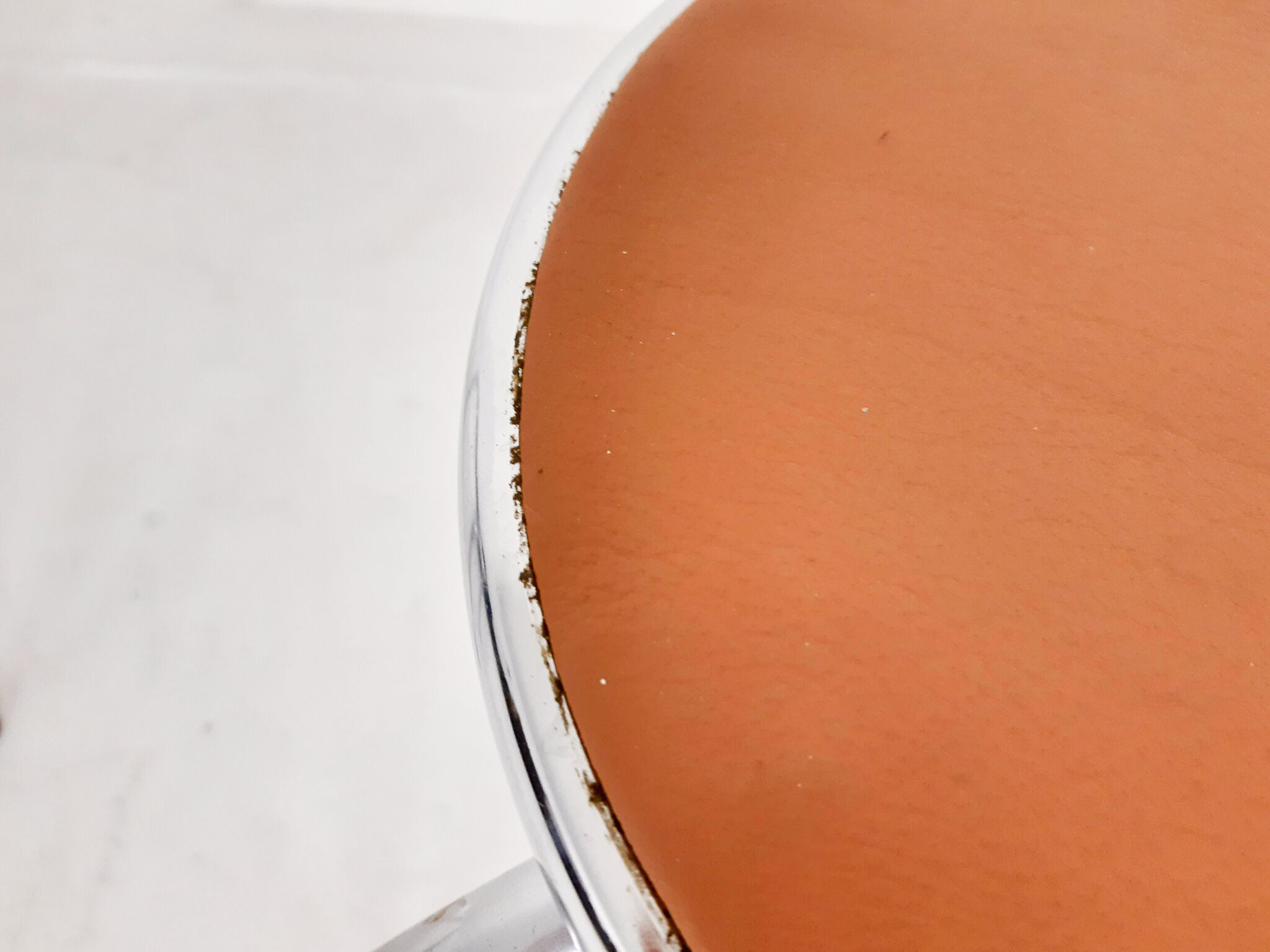 Set of 3 chrome stools with cognac leather seating, 1960's