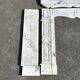 Paonazzo white marble Louis-style flat fireplace