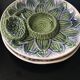 Two artichoke earthenware plates