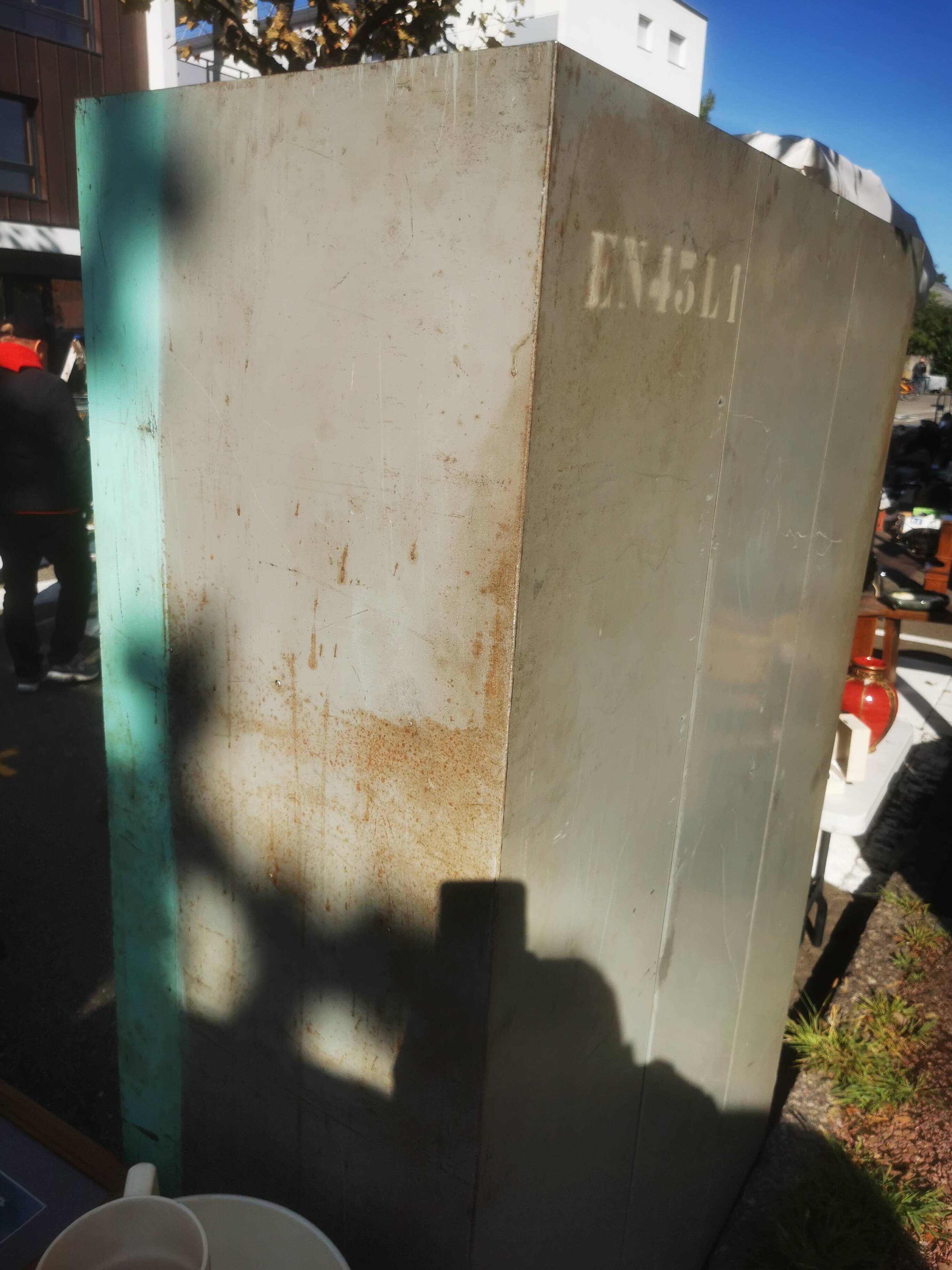 Vintage metal locker cabinet