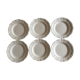 6 Sarreuemines ivory plates to gadroons