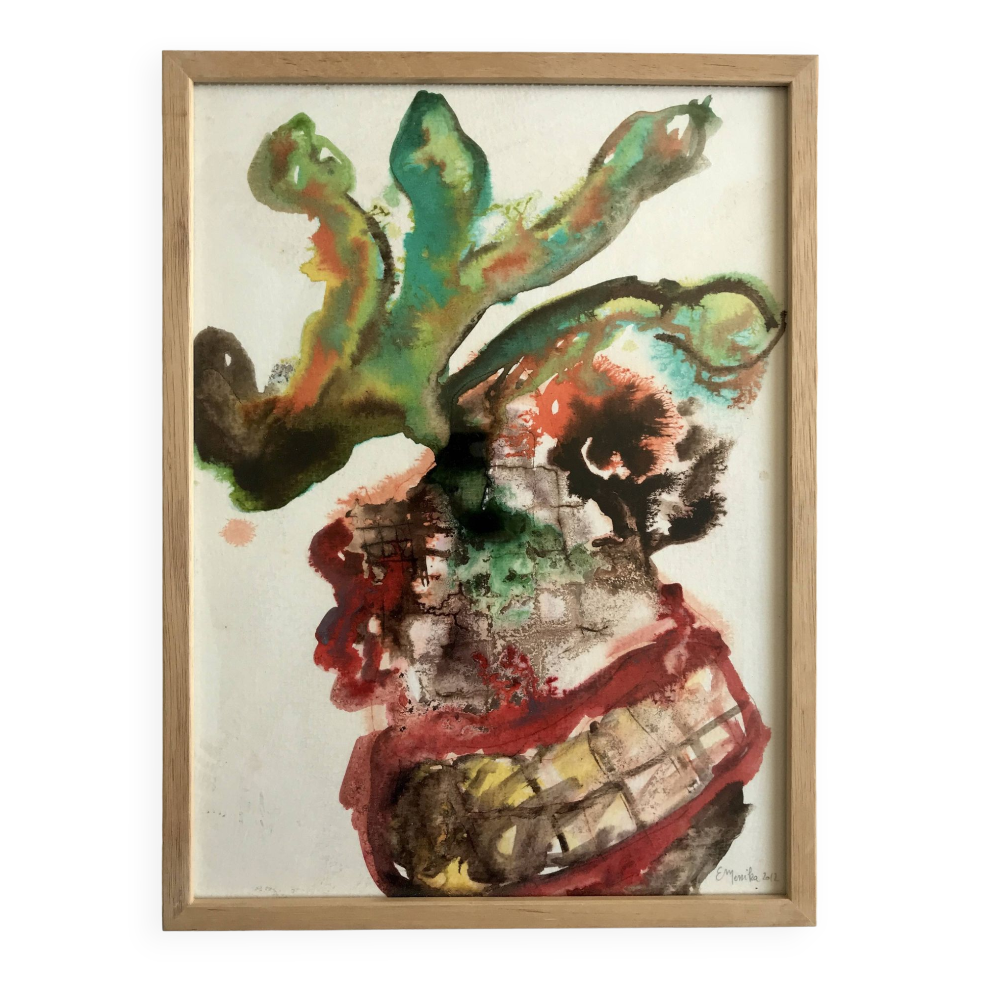 Emmanuelle messika, untitled v, 2012. ink on paper signed in pencil