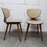 Pair of Baumann chairs No. 831 G1 "design Max Bill" 1960