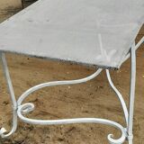 rectangular iron table