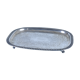 Silver metal top on stand (Leonardo Silver)