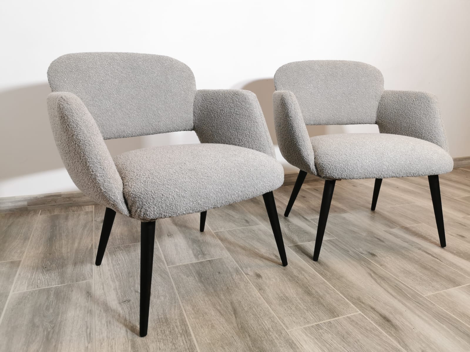 Mid-century restored pair of armchairs