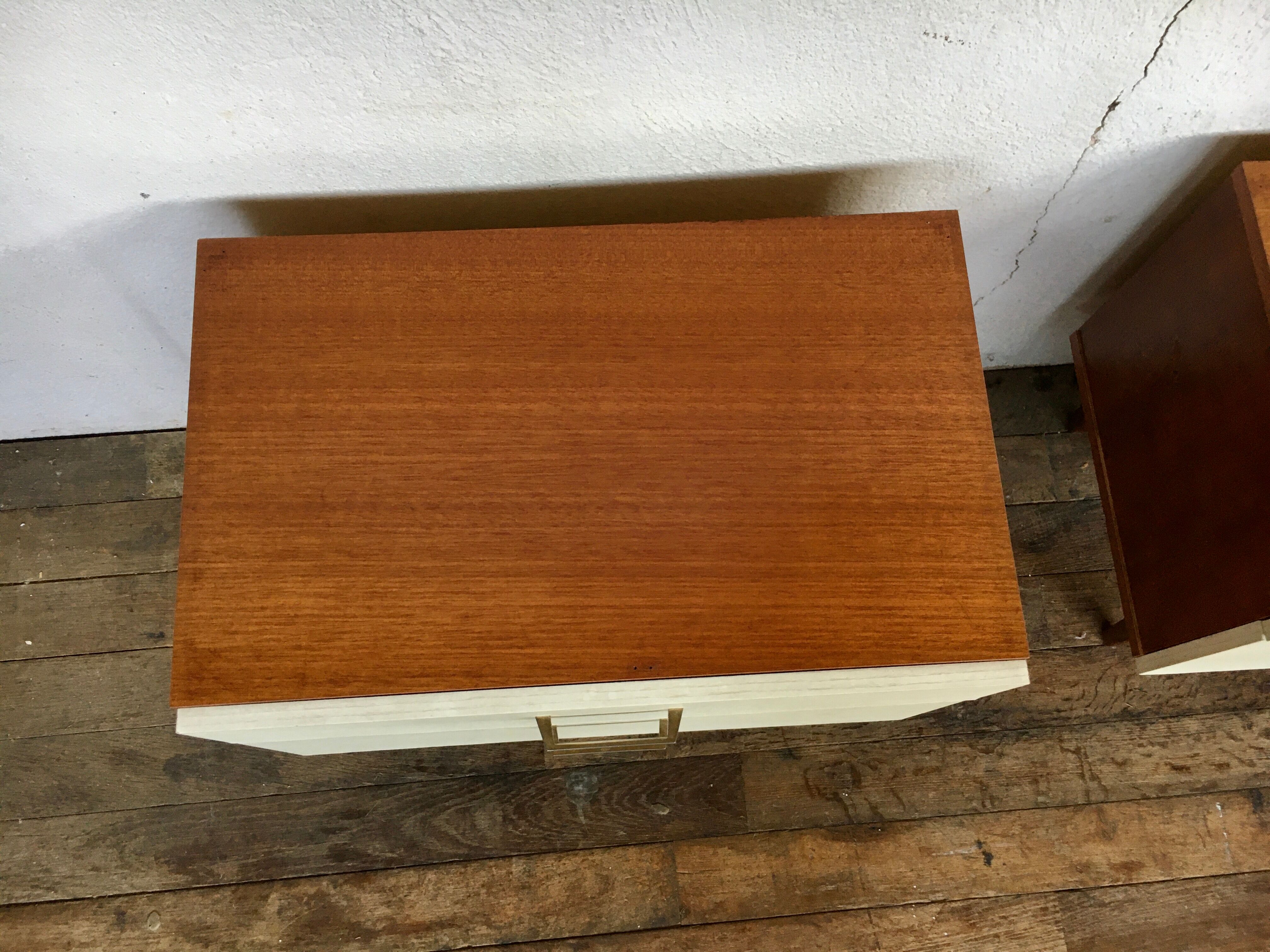 Pair of vintage bedside table bedside tables