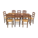 Table de ferme et 8 chaises