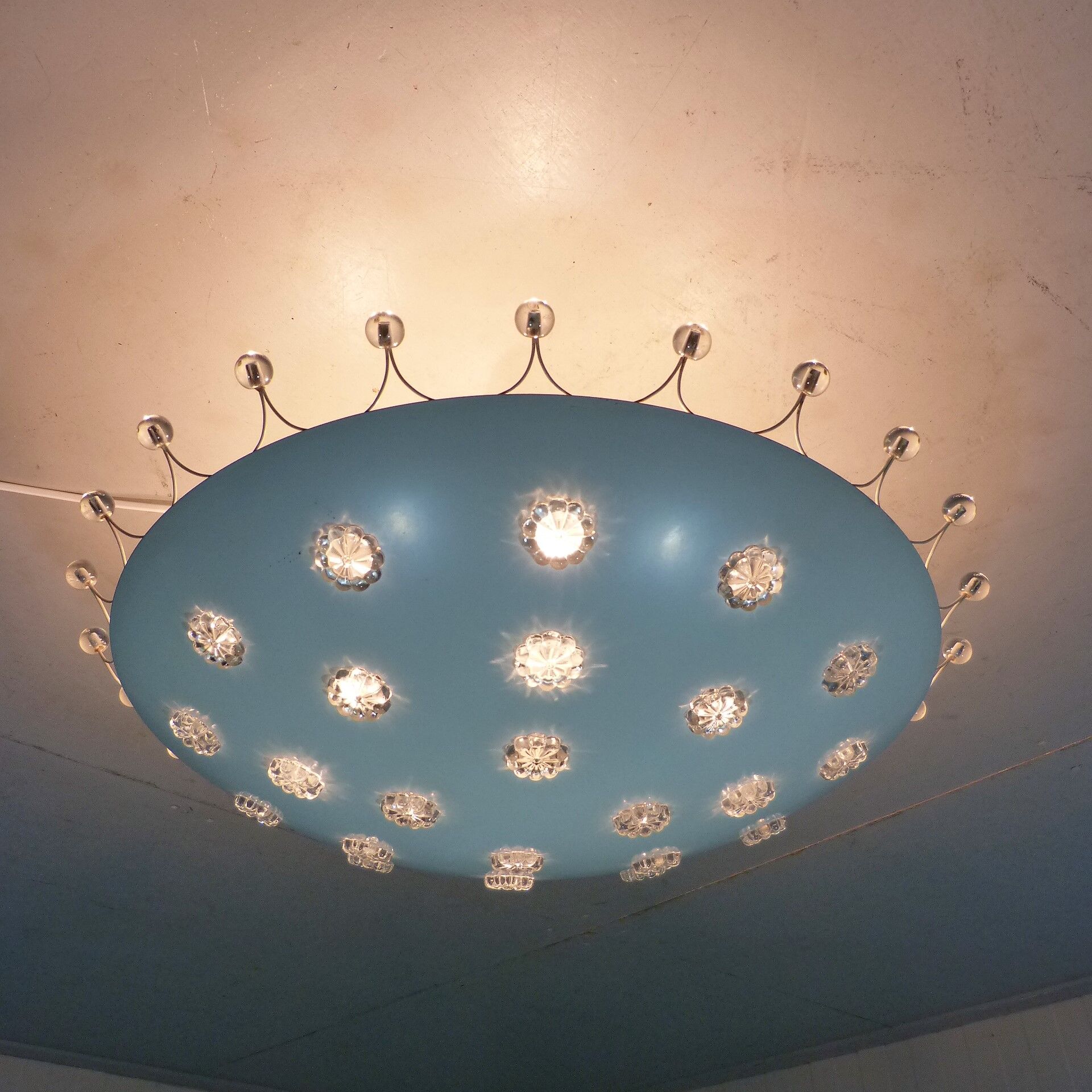 Large ceiling lamp by Emil Stejnar for Rupert Nikoll, Austria 1950's