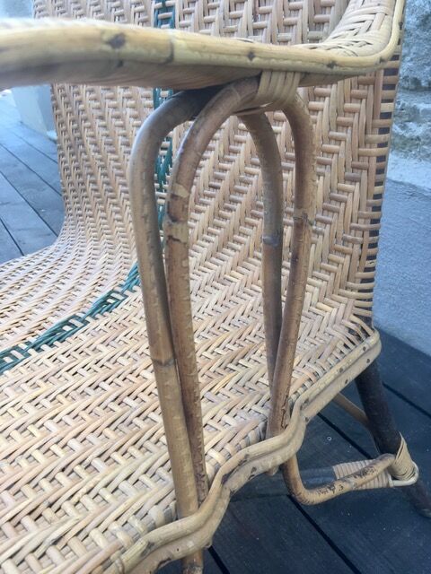 Old rattan chair