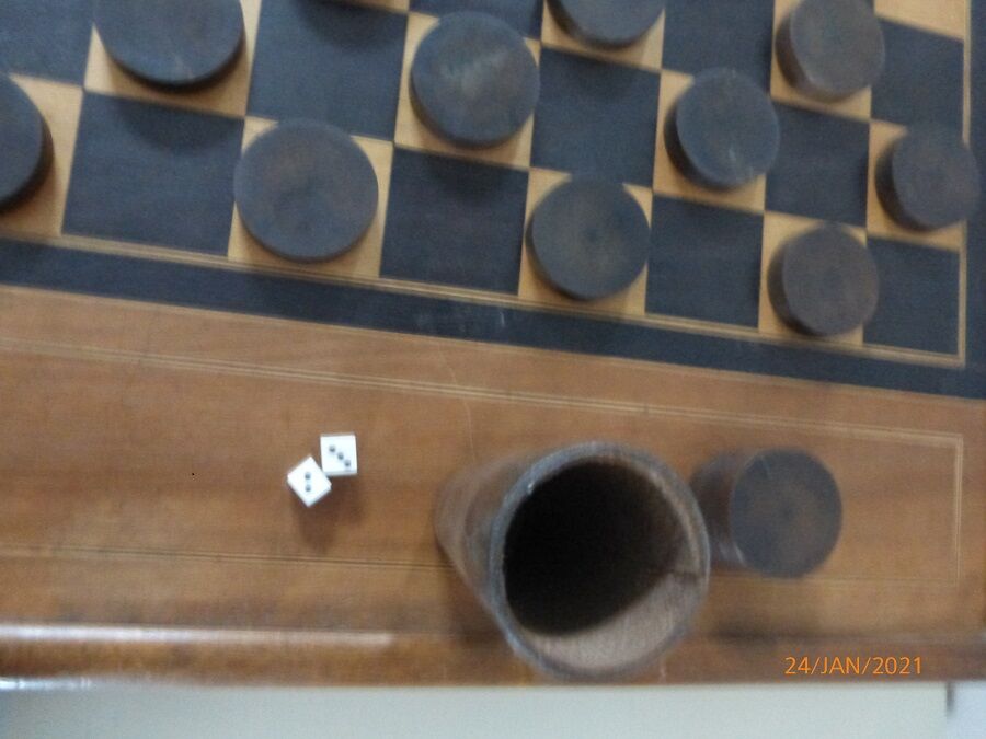 Jeu De Jacquet / Dames Ancien - Superbe état - Plateau Vintage