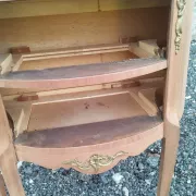 Antique Louis XVI style commode with marble top.