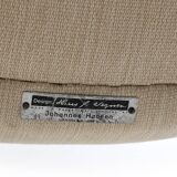 Early Pair Hans Wegner Queen Chairs by Johannes Hansen c.1960 / New Upholst