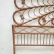 Vintage rattan peacock headboard