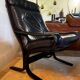 Scandinavian leather armchair