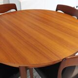 Scandinavian extendable table, vintage teak, 1970s