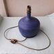 Blue ceramic lamp base Ludovic