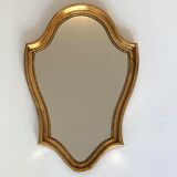 Old gold molded mirror 15,5x39,5cm