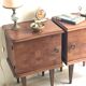 Pair of vintage bedsides