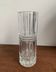 Vase vintage en verre sculpté