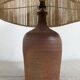 Vintage stoneware lamp and jute rope