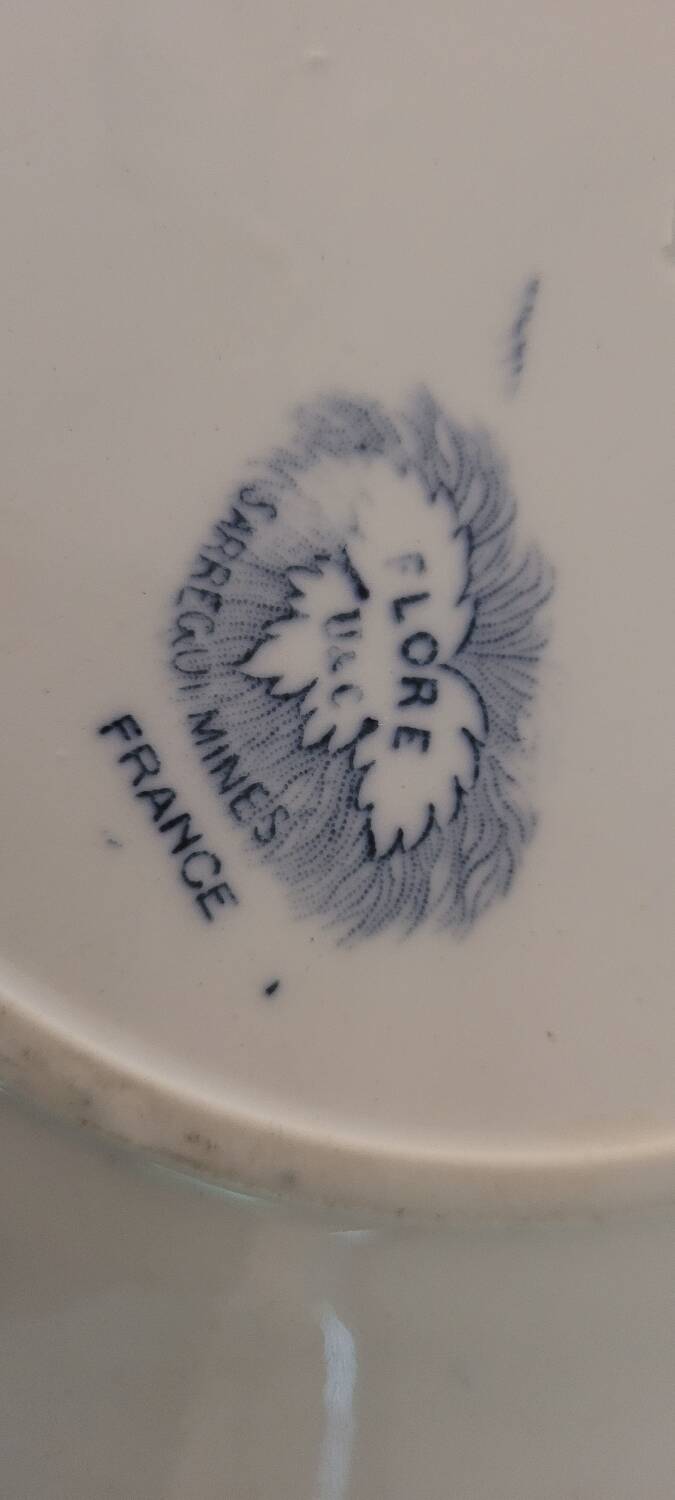 Sarreguemines flat plate 1930