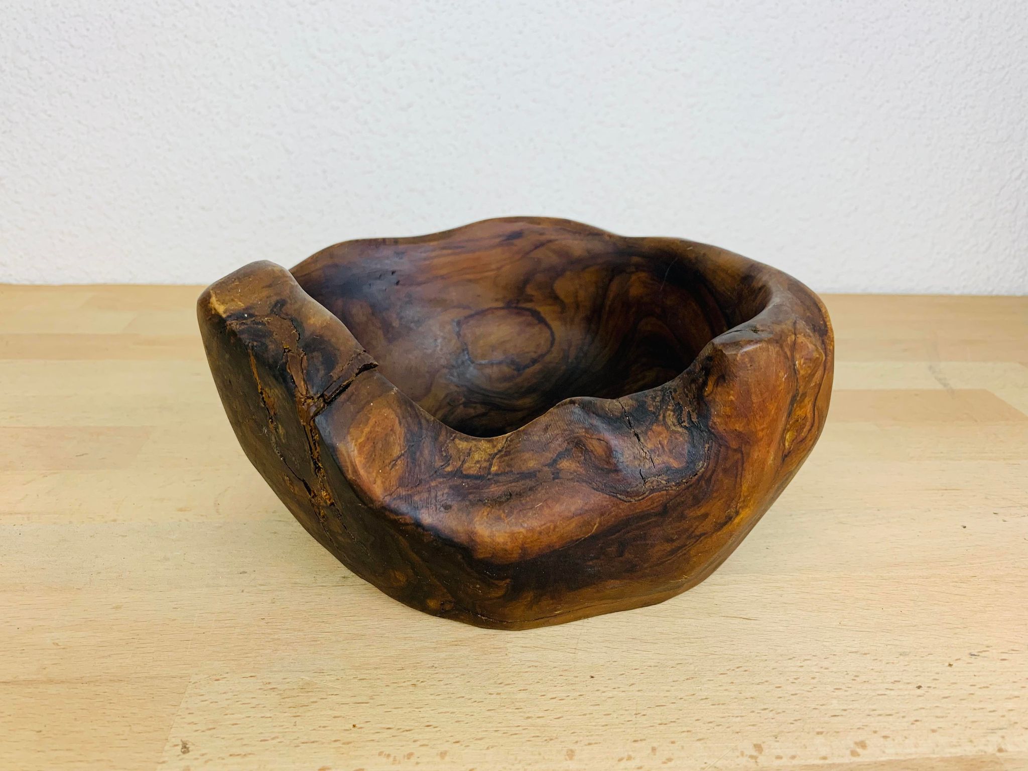 Empty pocket cut solid wood brutalist