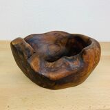 Empty pocket cut solid wood brutalist