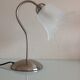 Bedside lamp in metal and frosted glass art deco style