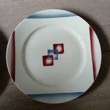 12 mismatched antique dinner plates