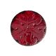 Burgundy ceramic trivet