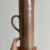 Large speckled stoneware pitcher